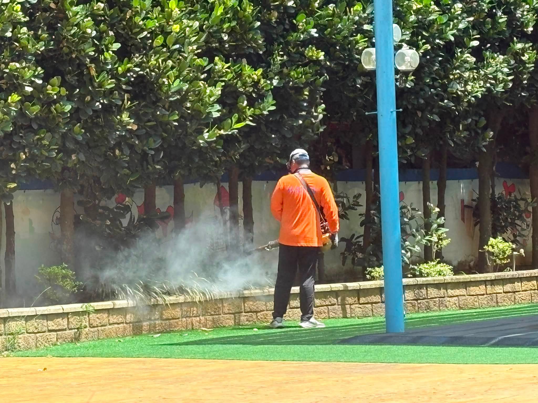 長青操場消毒